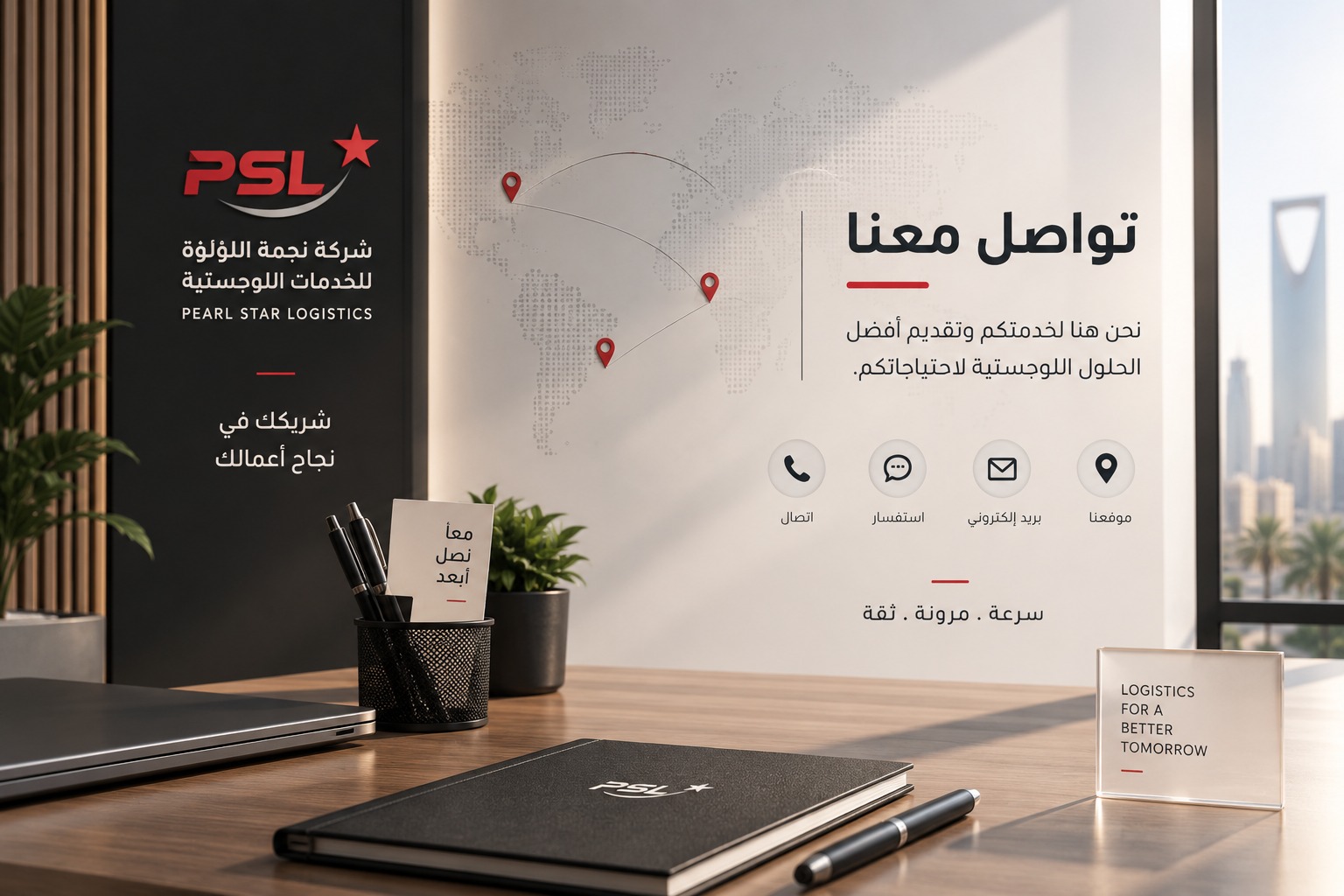 تواصل معنا — شركة نجمة اللؤلؤة للخدمات اللوجستية PS Logistics